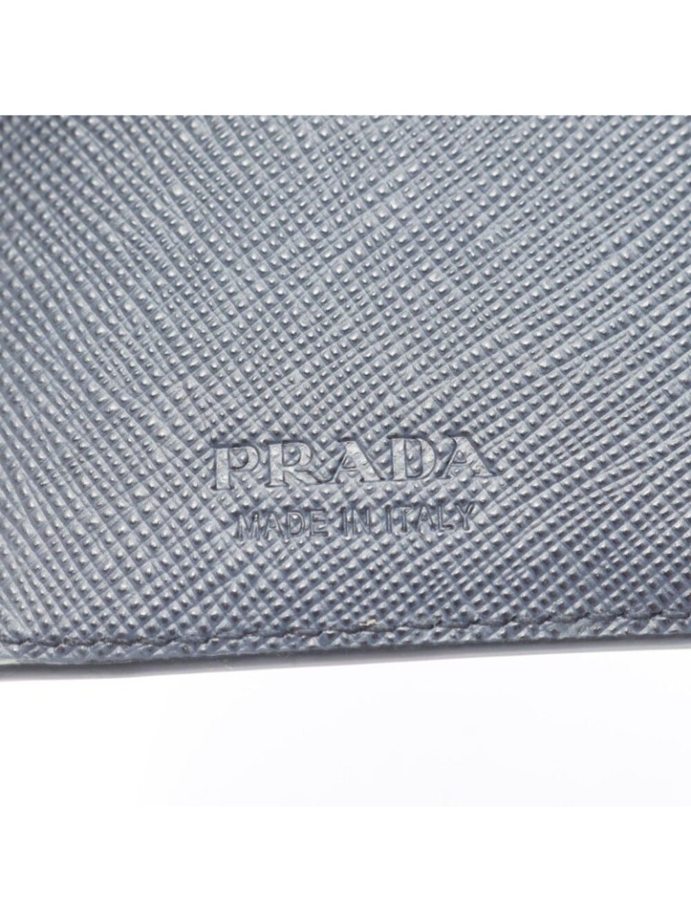 Prada Bifold Wallet Saffiano Navy Leather Triangle Logo - Picture 5 of 5
